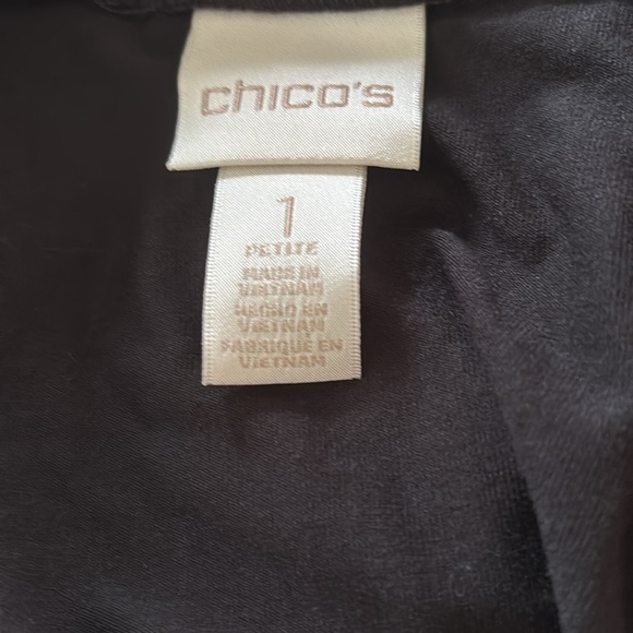 Chico’s Jersey Knit Full Black Maxi Skirt Sz PS/1 Pull On Fall Fashion Stretch - Picture 2 of 5